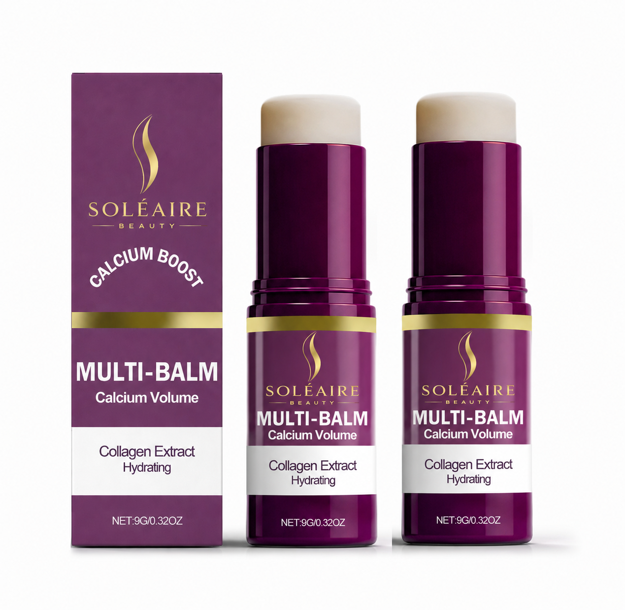 Calcium Collagen Multi Balm Stick – Hydrating Anti-Wrinkle Moisturizer for Face, Eyes & Neck