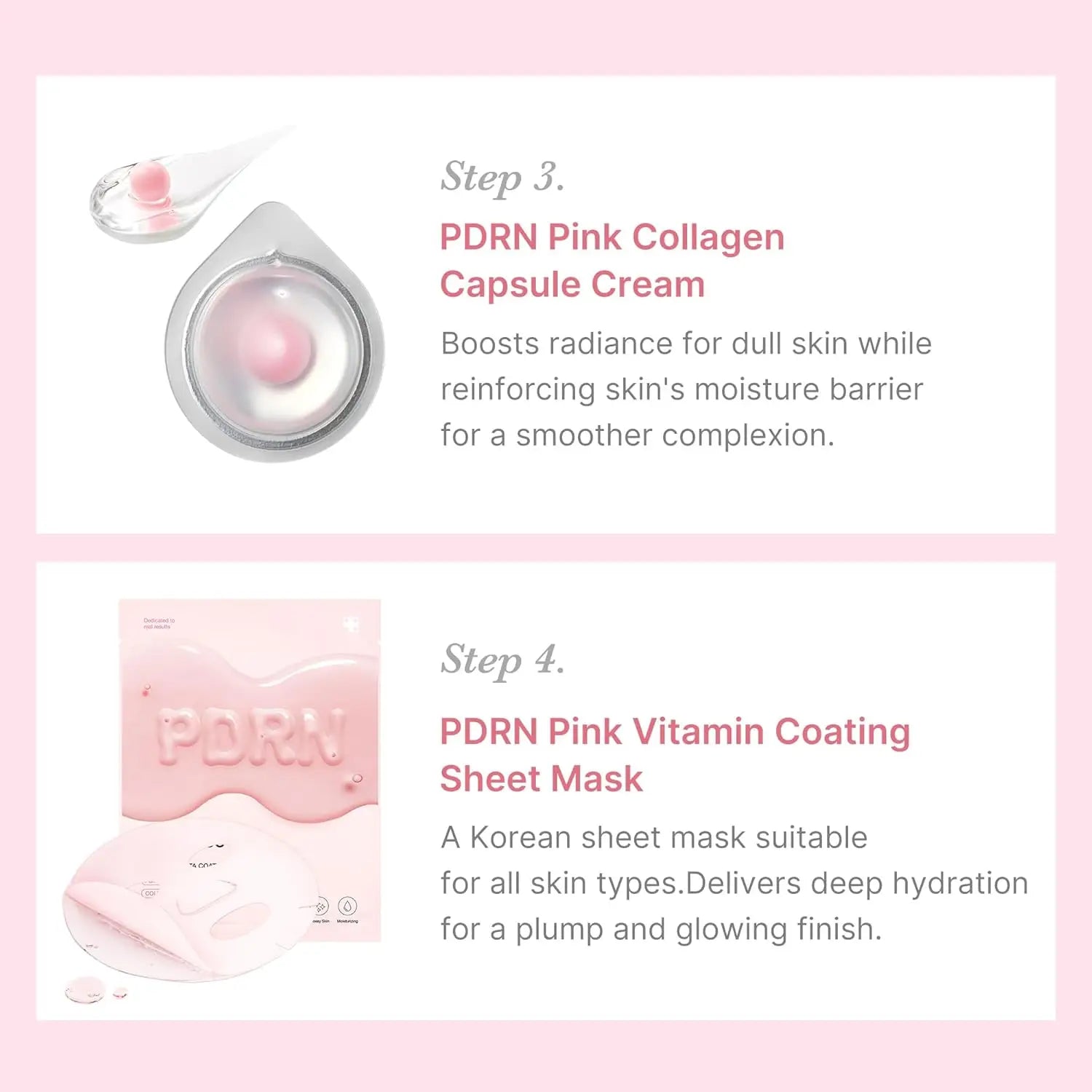 medicube PDRN Trial Kit  Glass Glow Mini Skincare Set with Toner Serum  Sheet Mask for Hydrating Firming Moisturizing