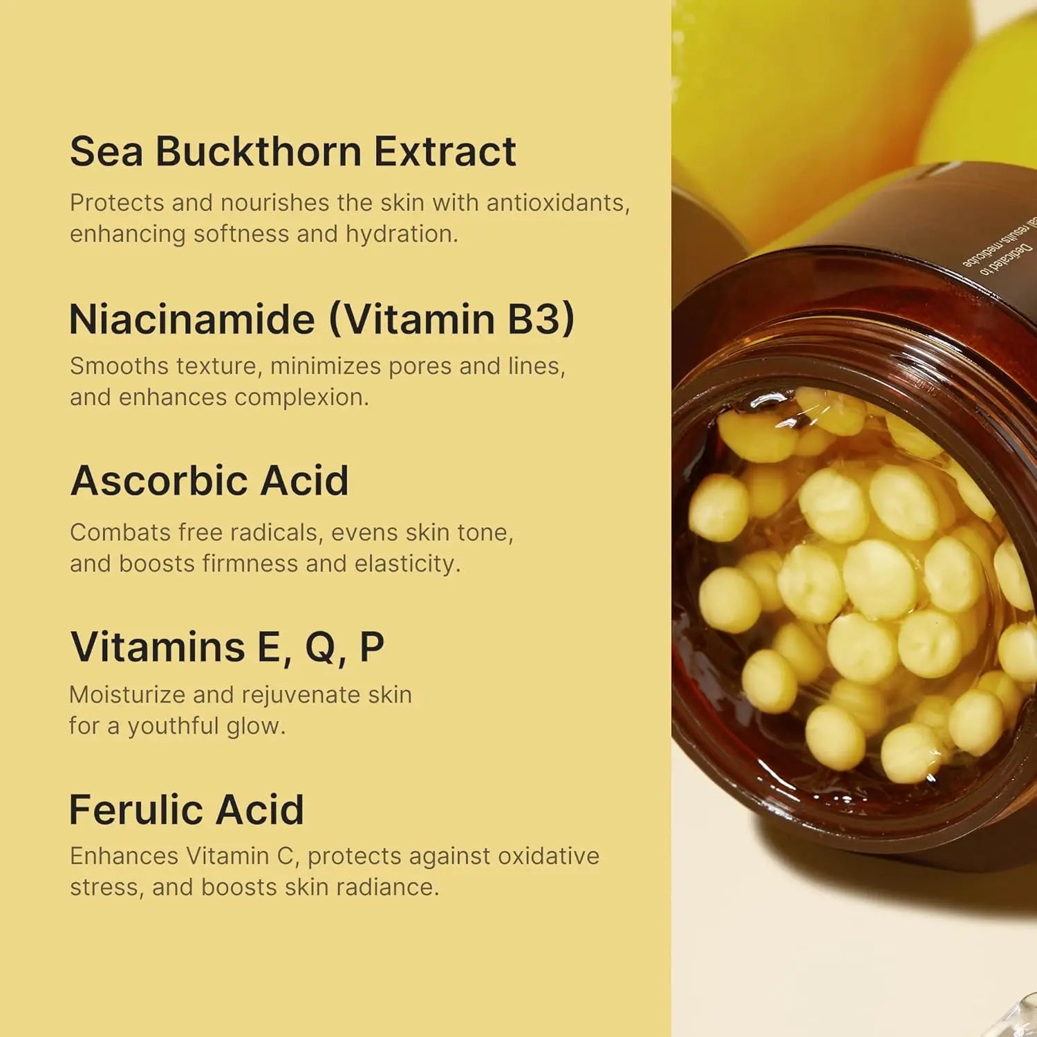 medicube Capsule Cream with liposome Vitamin C golden capsules
