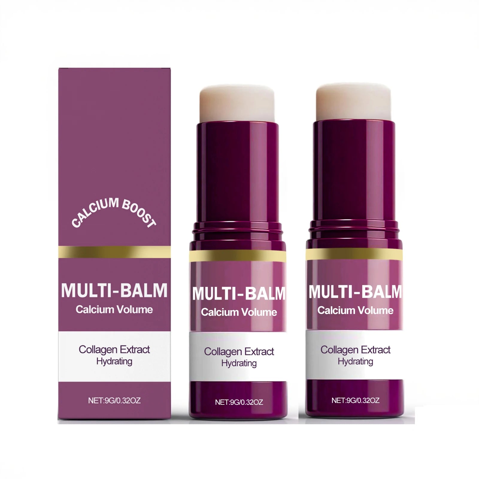 Calcium Collagen Multi Balm Stick – Hydrating Anti-Wrinkle Moisturizer for Face, Eyes & Neck